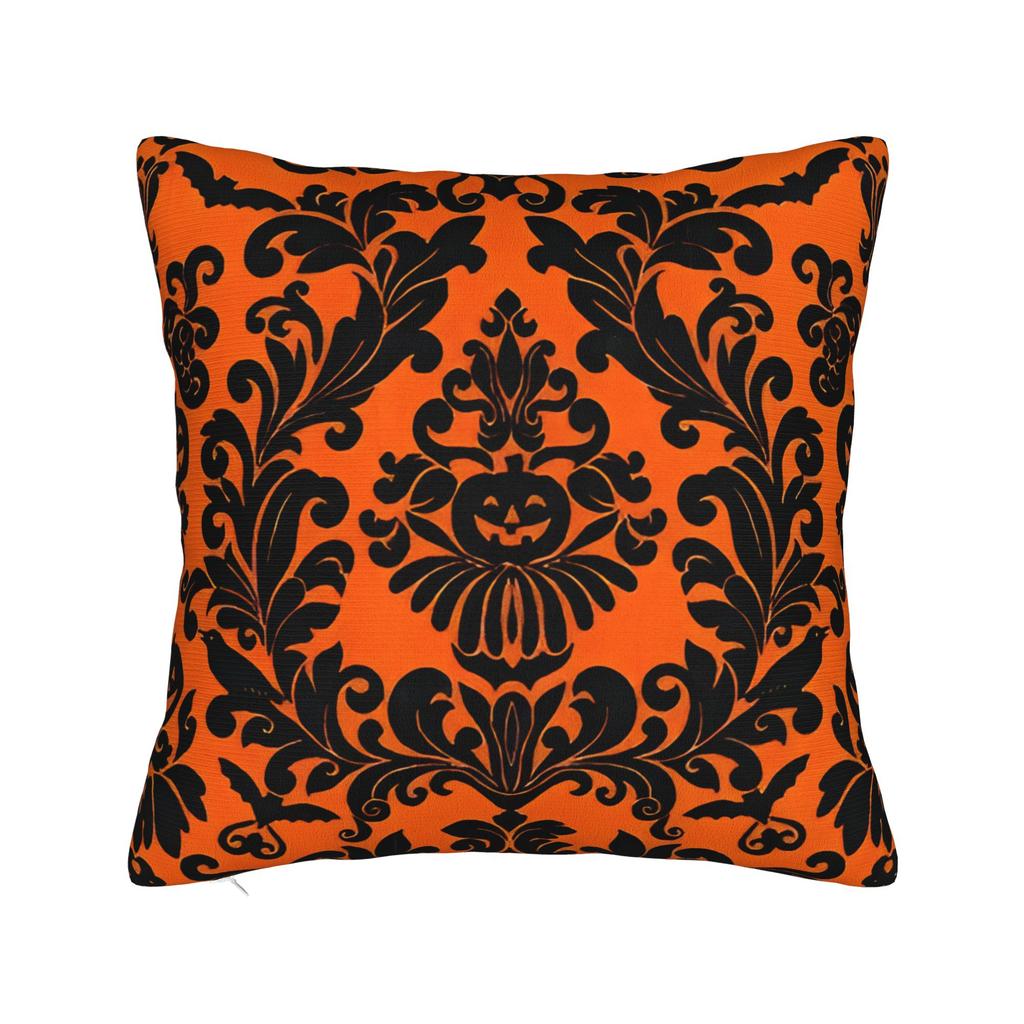 Kawaii Pumpkin Face Halloween Square Pillow Cases Cushion Cover Awesome Decorative Throw Pillow Case Cover for Home 45*45cm