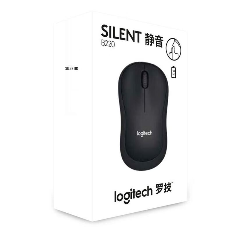 Logitech Беспроводная тихая офисная мышь B220