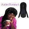 Soft Silky Long Satin Bonnet For Natural Hair And Curly Hair Extra Large Size Hair Cap With Tie For Comfortable Night Sleep 1Pcs