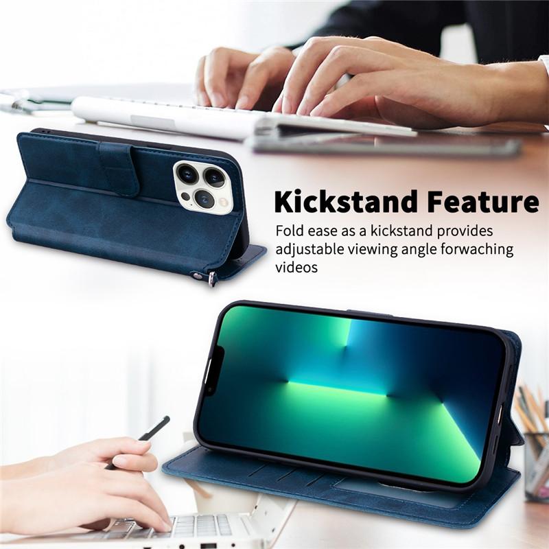 Высококачественный кожаный чехол-книжка-кошелек для Samsung Galaxy A14 A12 A34 A54 Xiaomi Redmi 12C 10C Xiaomi Mi Poco Apple iPhone Huawei Honor Мягкий чехол для телефона