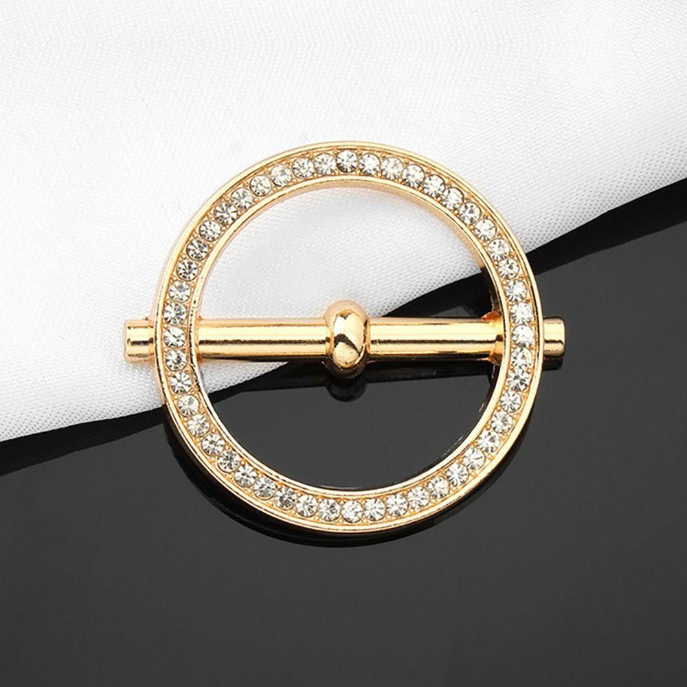 Crystal Clothing Corner Hem Waist Buckles Scarf Buckle Pearl Shawl Scarf Clip for T-Shirt Party