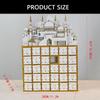 652F Islamics Home Decors Eid Ramadans Countdown Calendar with LED Lighting and 30 Small Drawers Muslims Party Supplies