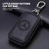 AABIB1 For Benz Key Case Multifunctional Key Case Leather Keybag Zipper Keychain Wallet AMG CLA CLS C180 C200 W204 W205 Exclusive A C E