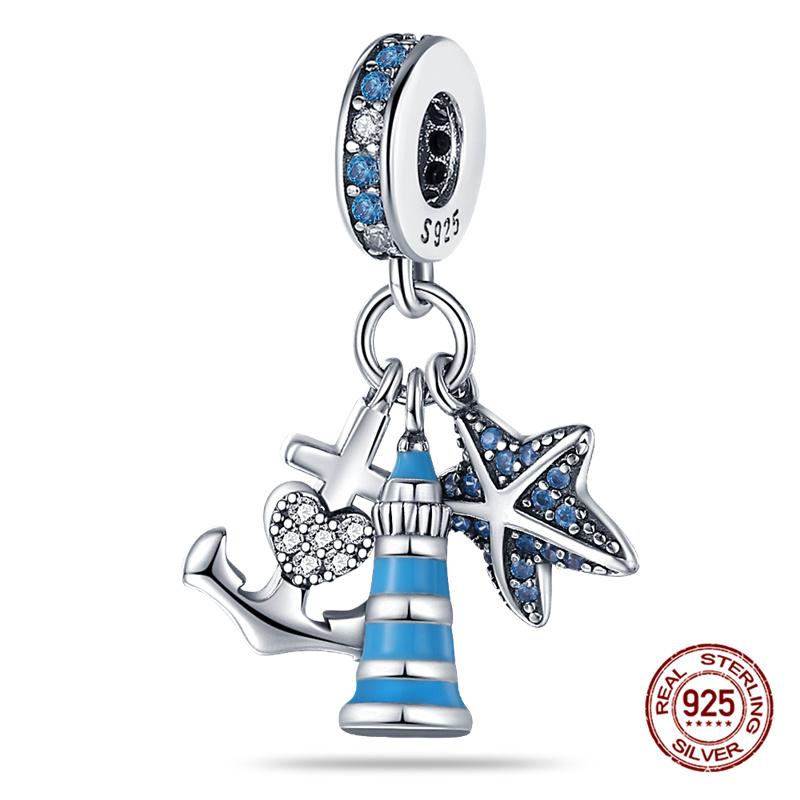 New In Original Charm Copper Ocean Series Sea Turtles Charms Beads Fit 3Mm Original Bracelet For Women Diy Fine Jewelry Gift