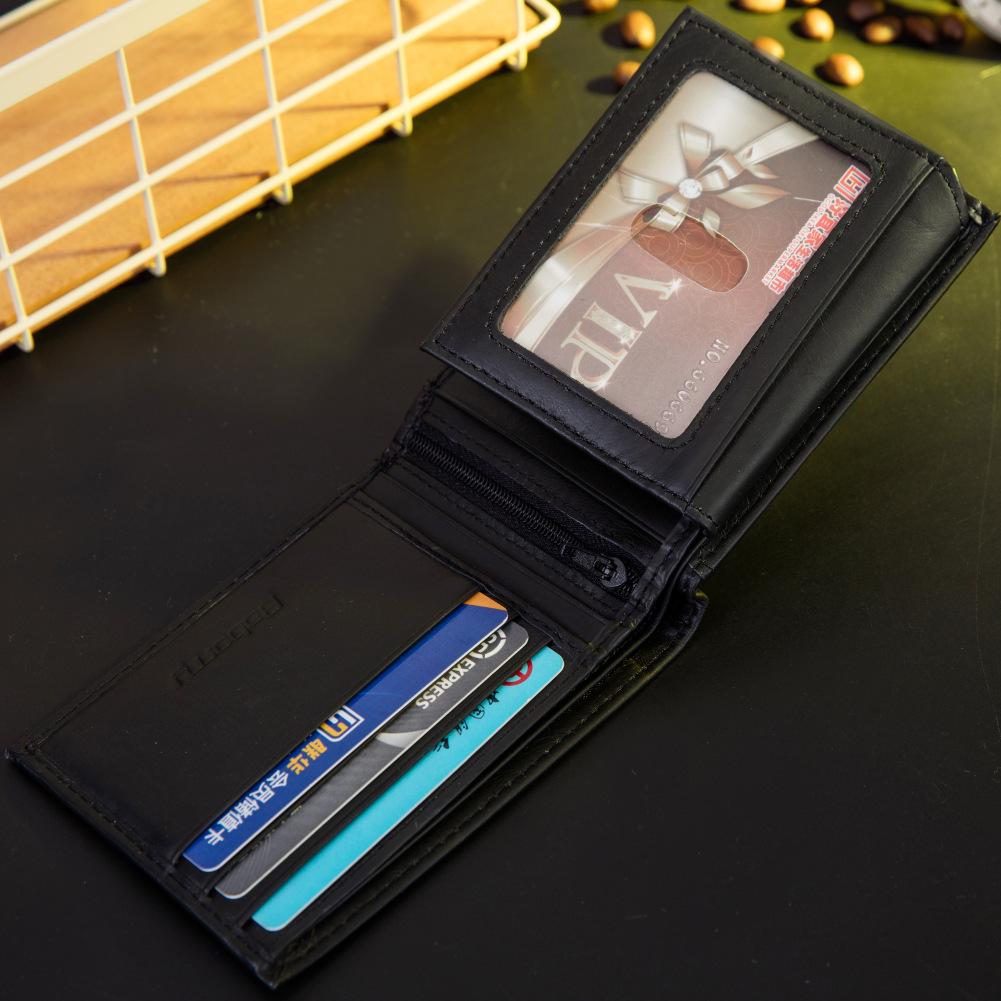 RFID защита от кражи мужские кошельки карман для монет кошелек держатель для карт на молнии кошельки из натуральной коровьей кожи