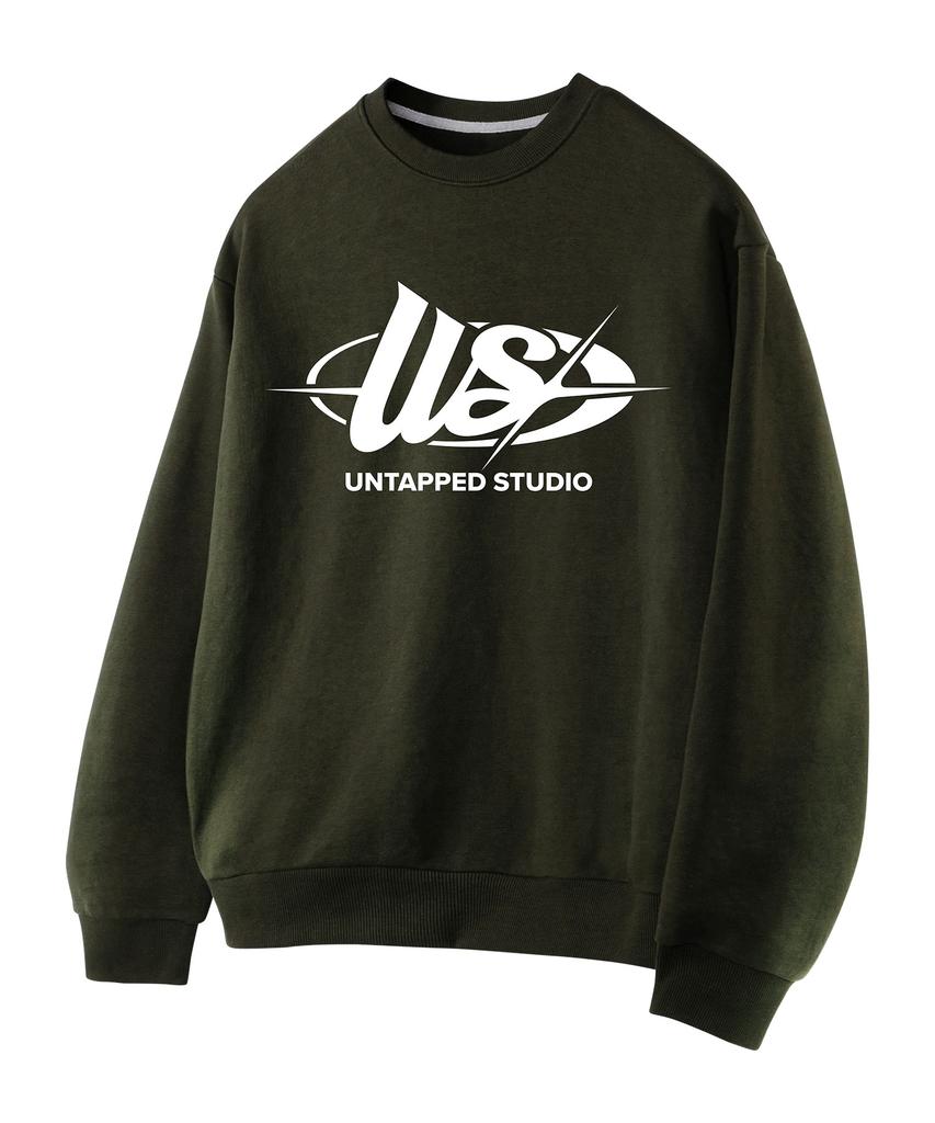 UNTAPPED STUDIO Us Logo Sweatshirt Oversized Fit 6 Colors (Type B)