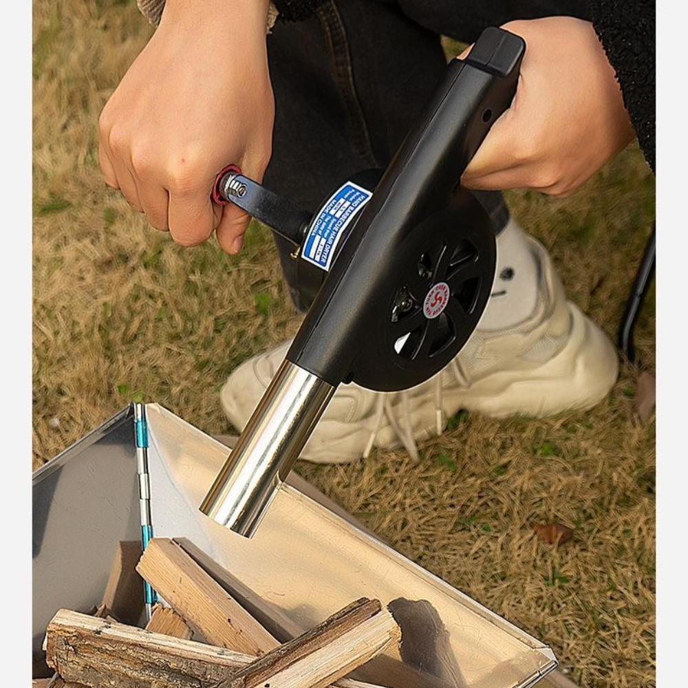 Ручной воздуходув Бытовой ручной портативный воздуходув для барбекю Маленький фен Аксессуары для барбекю на открытом воздухе Инструменты