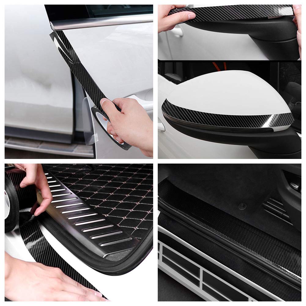 3 см 5 м наклейка на автомобиль авто пленка для обертывания автомобиля ступенька бампер защита от царапин супер клейкая лента типа карбоновый лист протектор края двери