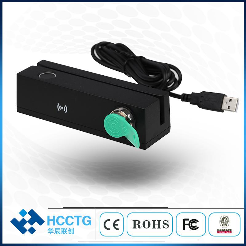 Magnetic Stripe+RFID+Finger ID + IBUTTON Card Reader Card Combo USB 4 in 1 Smart Card Reader MFR120