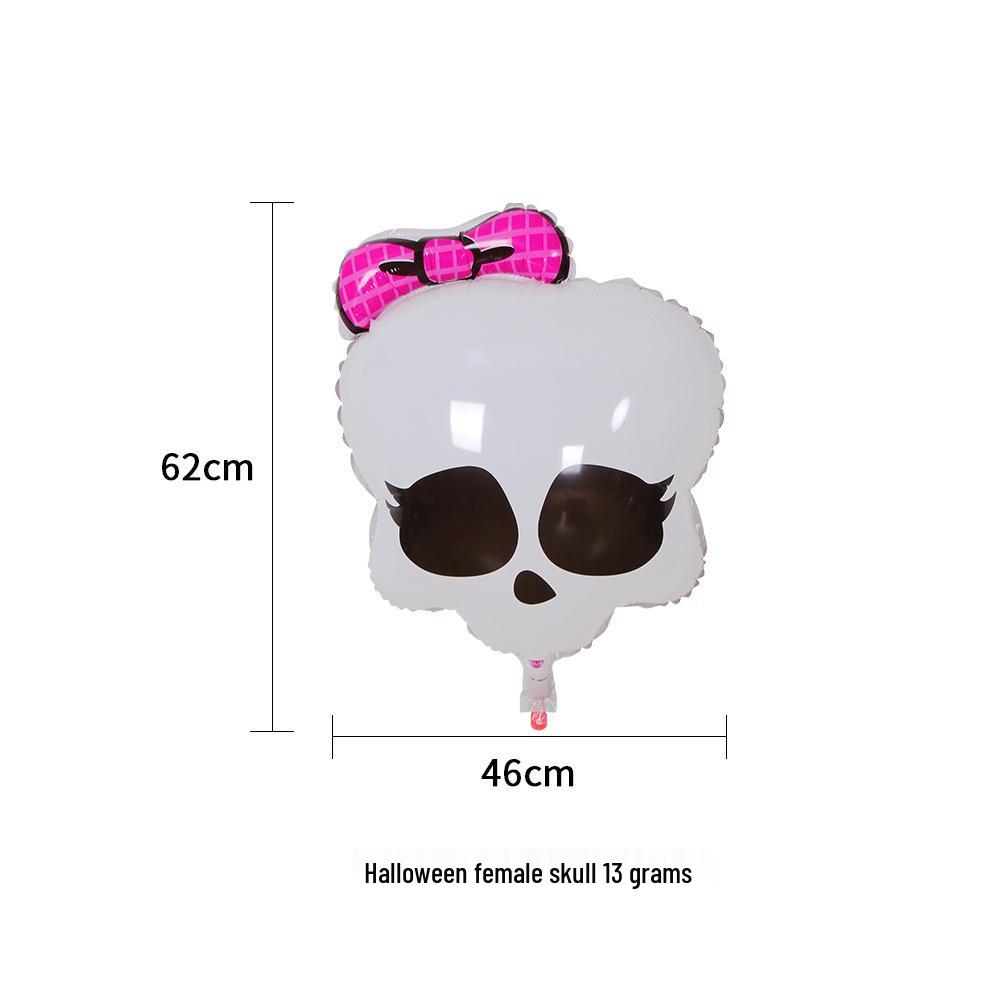 Aluminum Foil Balloons: Halloween Decorations with Ghosts, Skeletons, Pumpkins, and Bats