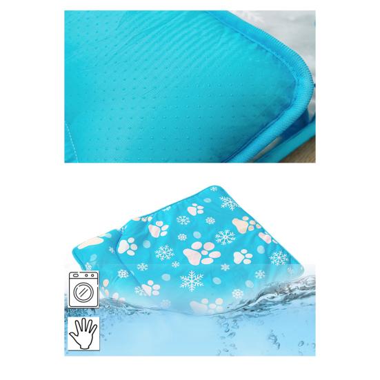 Pet Ice Silk Cooling Pad Non-slip Foldable Breathable Summer Cat Dog