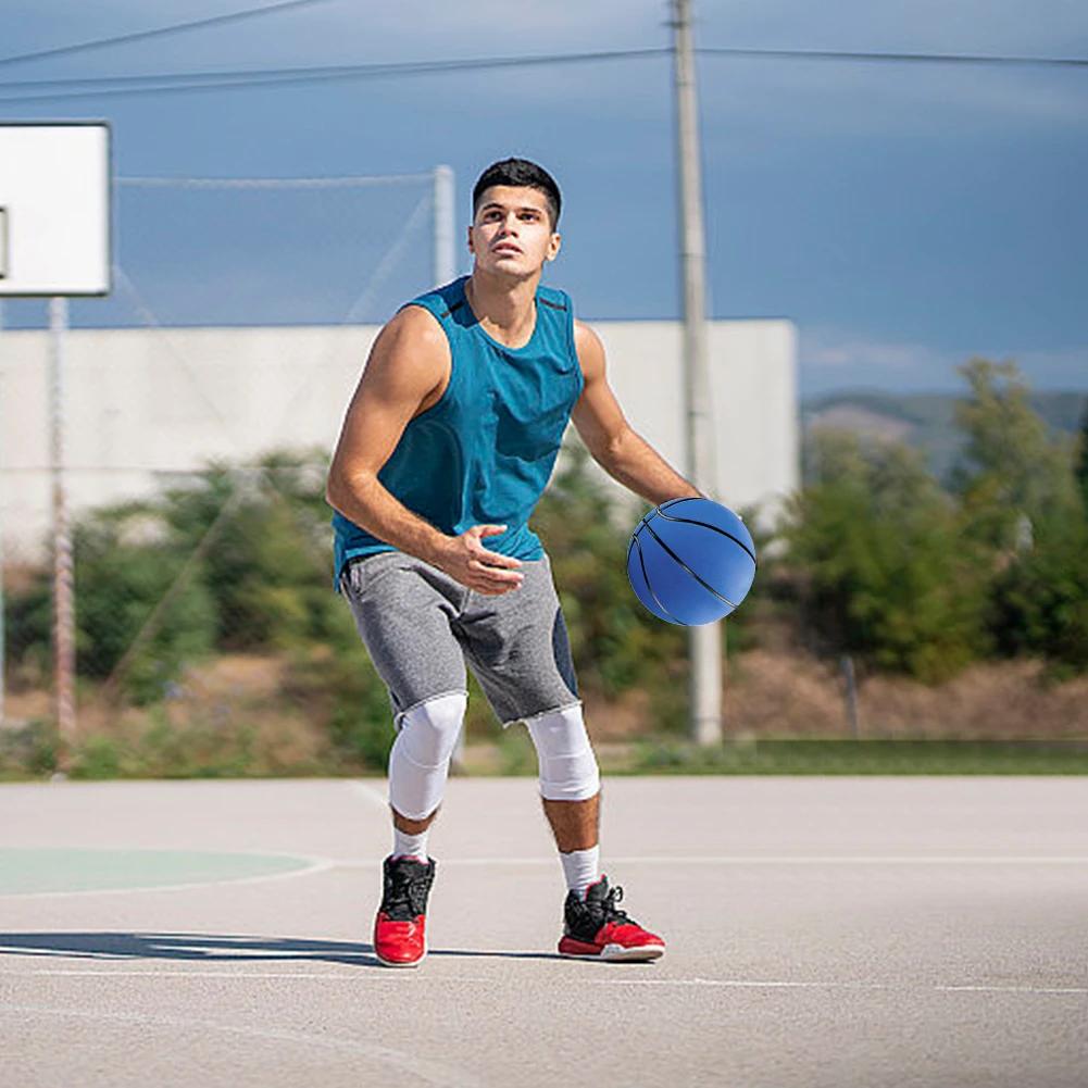 Indoor Silent Basketball Sports Bouncy Balls High Density Microfiber Material Children Adults Ball Training Complimentary