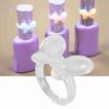 50pcs Color Display Gel Color Showing Ring Transparent Nail Art Display Tool  Manicure Store