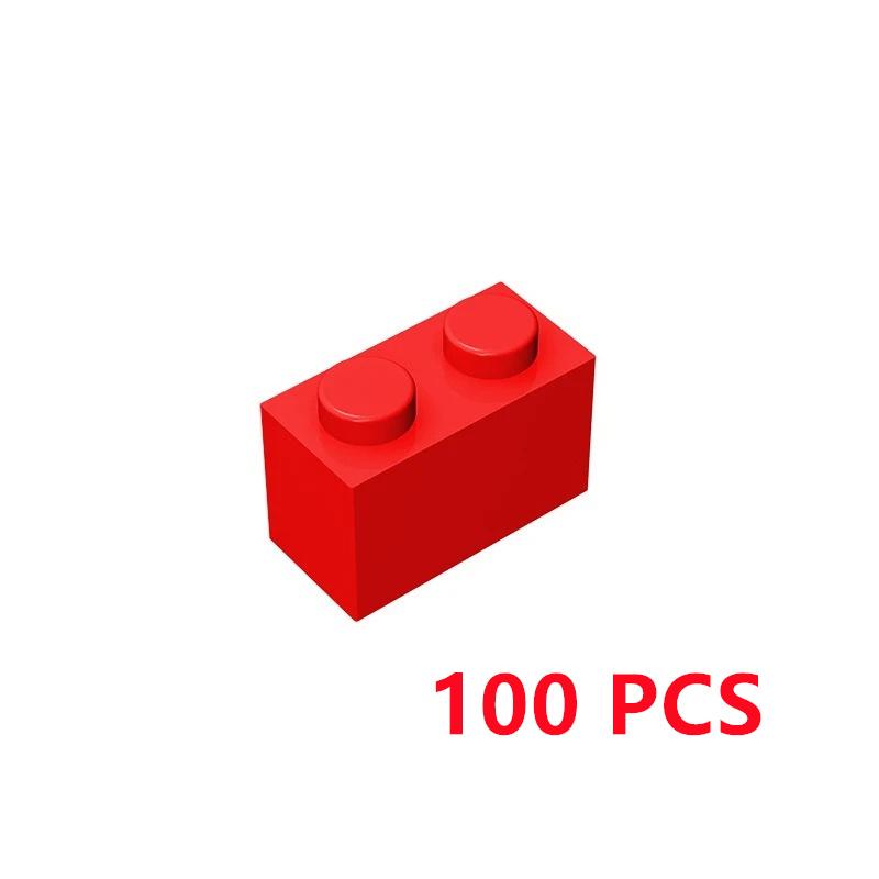 100 шт. 3004 Строительные кубики DIY 1x2 Оптовые модульные GBC Высокотехнологичный набор MOC для творческой игры Игрушка-конструктор