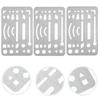 3 Pcs Stainless Steel Erasing Shield Craft Stencils Eraser Templates Durable Drawing Drafting Tools
