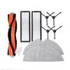 Xiaomi Robot Vacuum Cleaner Accessories: Main Brush, Mop Cloth, Dust Box, Filter, Water Tank.
