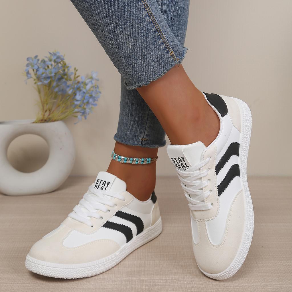 *Spring/Autumn Round Toe Comfortable Casual Sports Shoes able and Sexy Lace Up Vulcanized Shoes for Women