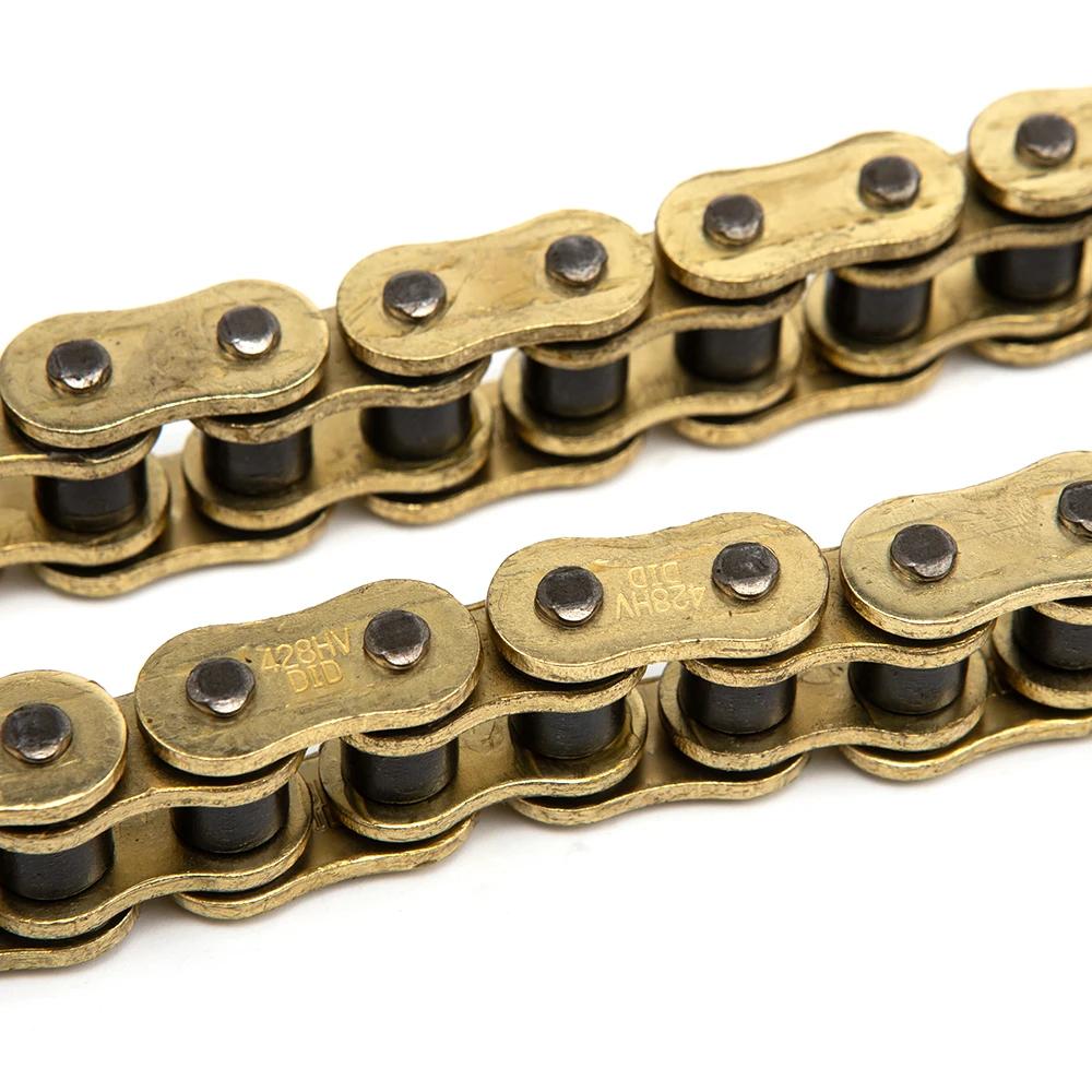 Motorcycle Chain 520 525 530 428 Chains 120 136 Links Universal for KTM Honda Yamaha Kawasaki Dirt Bike Motocross Modified Parts