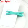 2pcs/set Candy Colors Hair Clips Sweet Solid Color Hairpins for Girls Kids Headwear Barrettes Don't Hurt Hair Accessories Gifts