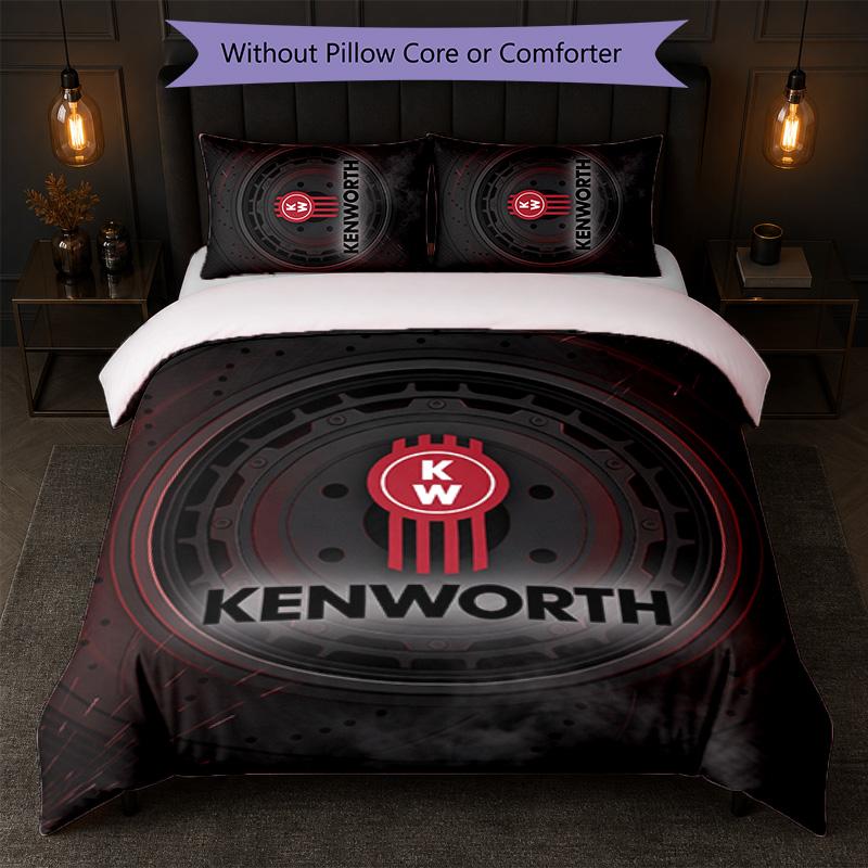 Kenworth Print 3Pcs Bedding Set Duvet Cover With Two Pillowcases Soft Bed Linen For Household Bedroom