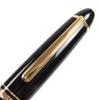 Very Good MONTBLANC fountain pen Meisterstckle Grand white star Black gold 14K mens Used