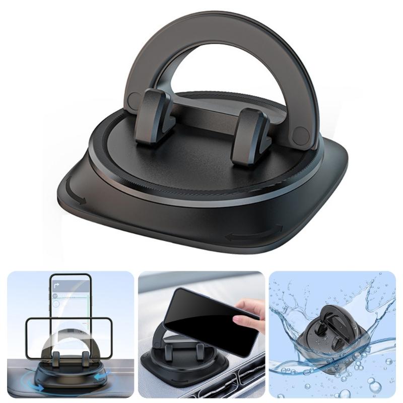 Нескользящий держатель для телефона на приборную панель с быстросъемным механизмом, прочные держатели для телефона на приборную панель автомобиля с нескользящим основанием для устройств