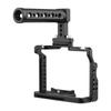 Andoer Camera Video Cage + Top Handle Kit Aluminum Alloy with Dual Cold Shoe Mounts Numerous 1/4