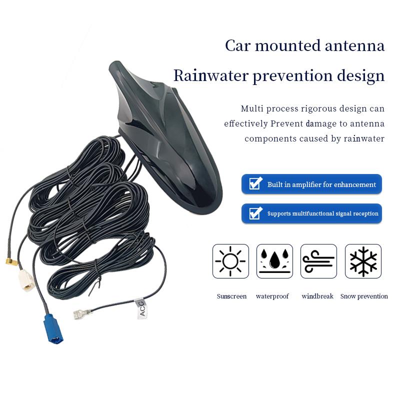 High Quality Car FM AM Digital TV Universal Roof GPS Radio Magnetic Mount Shark Fin Car Antenna