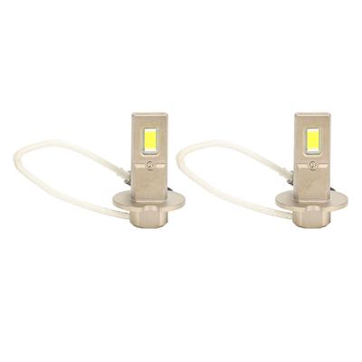 Светодиодные лампы H3 для фар, универсальные, суперяркие, подключи и работай, 6000K, 2500 лм, автомобильные светодиодные лампы для фар