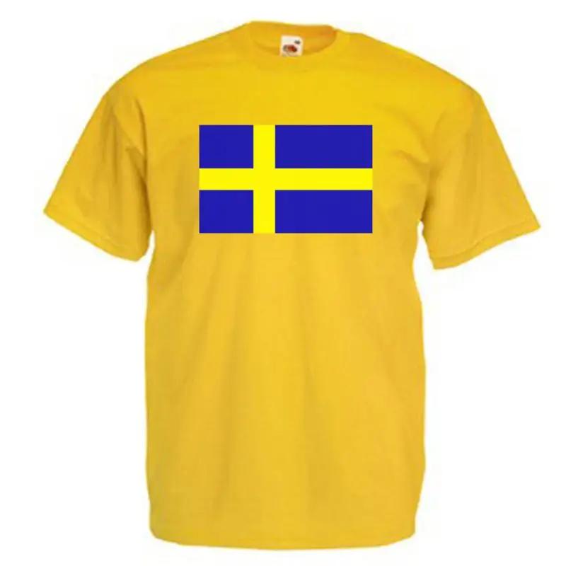 Sweden Flag Adults Unisexs T Shirt