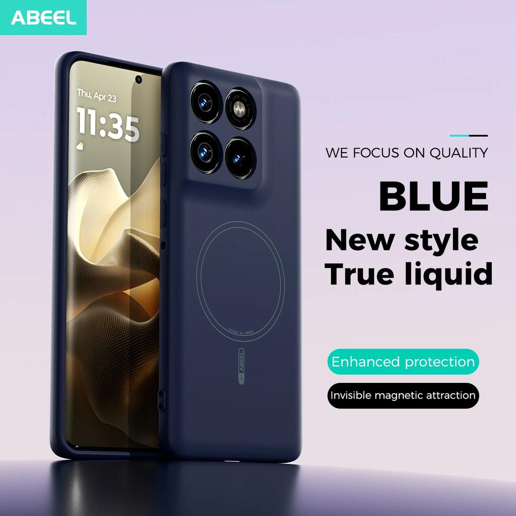 Чехол для телефона Motorola Moto Edge 60S 60 Pro, приятный на ощупь, жидкий силикон, Magsafe, магнитный, мягкий чехол для мобильного телефона