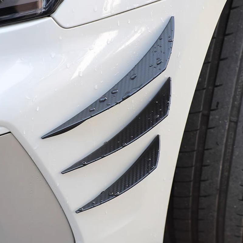 6 шт. противоударных полосок, универсальных, для бампера, украшения, диффузора, сплиттера, плавника, автомобильного бампера, резинового спойлера, модификации автомобиля
