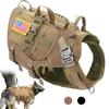 Tactical Dog Harness No-Pull Pet Harness Vest For Medium To Large Dog Training Hiking Dog Carrier with Pouch