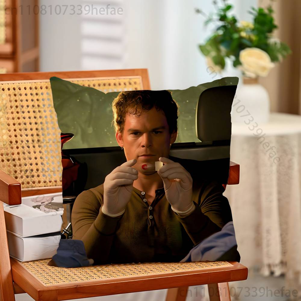 Movie DDexter Morgan Throw Pillow Case For Decoration 30cm 50cm 55cm Square Home Pillowcase Case