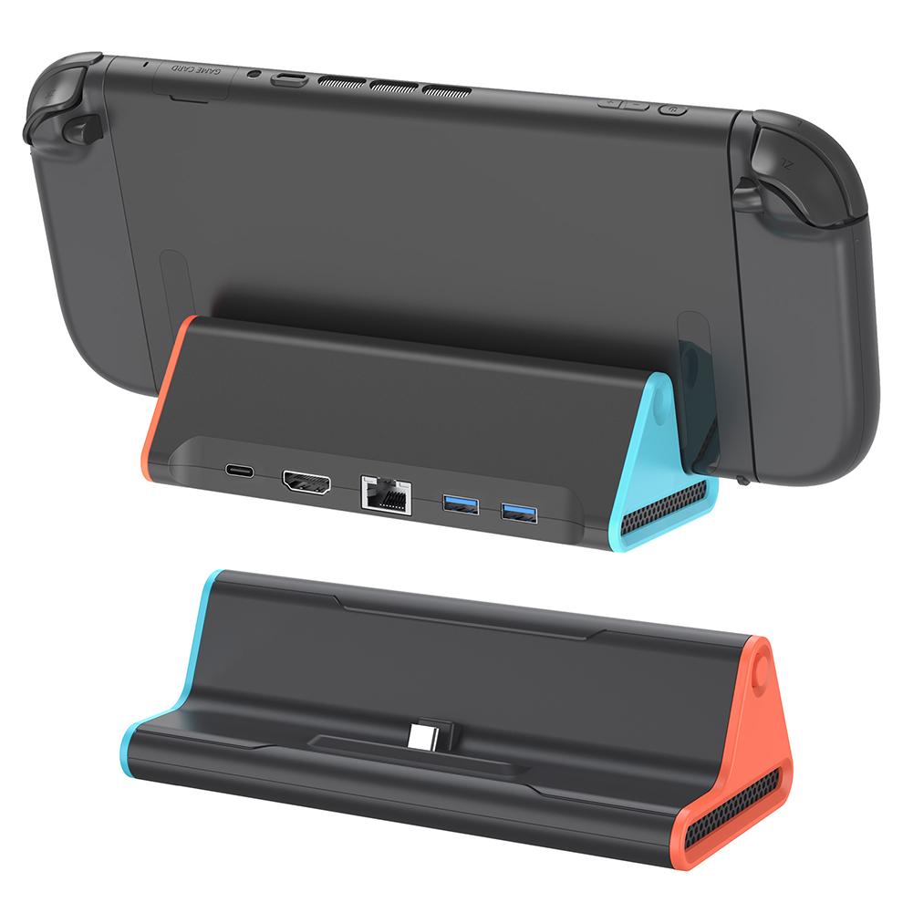 Для NS2 Портативный 4K ТВ-док-адаптер USB3.0 HDMI-совместимая док-станция HD Зарядная подставка для игровой консоли Игровые аксессуары