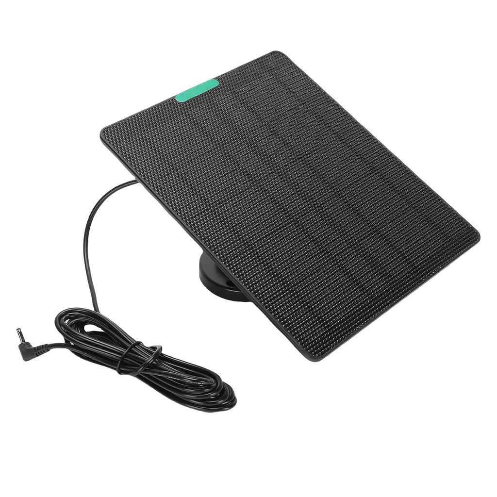 Solar Panel Charger 10W ETFE and Monocrystalline Silicon High Temperature Proof DC3.5 Interface Camera Doorbell Solar