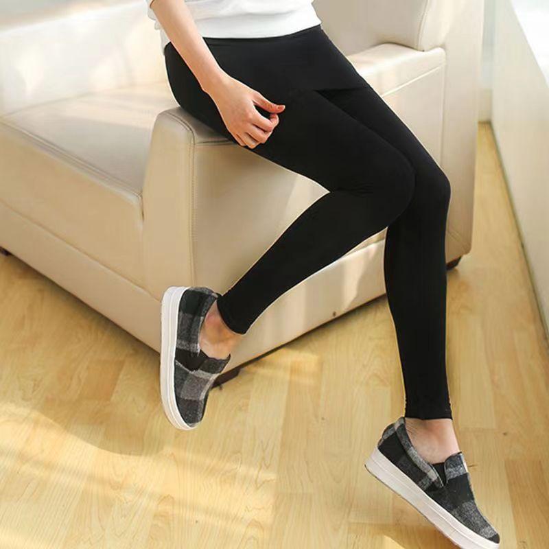 2024 новая осенне-зимняя корейская версия fat MM увеличенные леггинсы юбка fat sister поддельные двухсекционные кюлоты утолщенные и бархатные, чтобы выглядеть тонкими