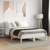 Solid Wood Bed Without Mattress White 135 X 190 Cm Pine Wood