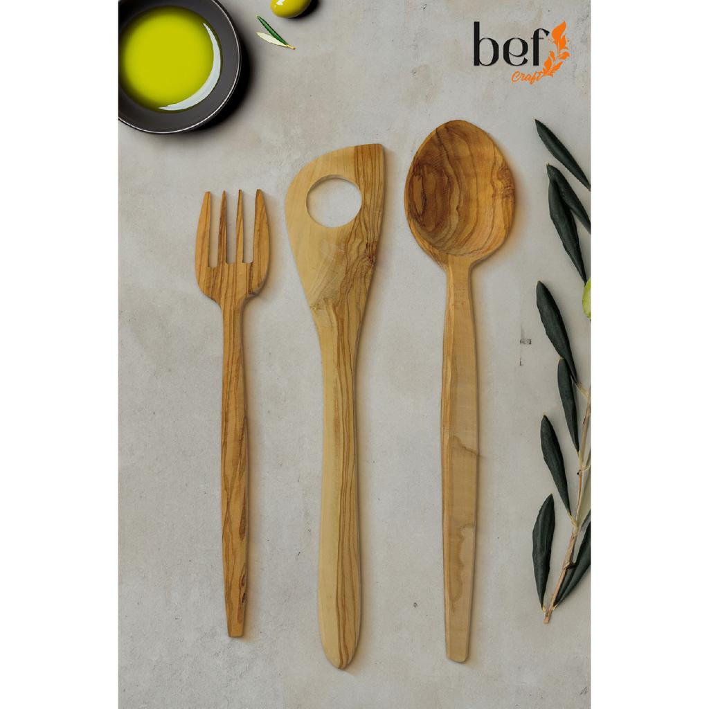 Wooden Spoon Tablespoon Wooden Serving Set Set Olive Wood Kitchen Utensils Dinnerware