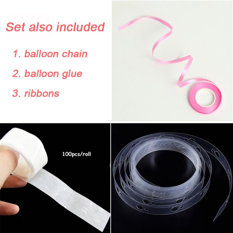 Pastel Balloon Garland Arch Kit Pink Blue Balloons Set Baby Shower Boy Girl Birthday Party Decoration Wedding Gender Reveal Baptism Christening