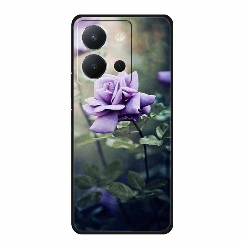 Чехол для телефона Vivo Y36 4G Задняя крышка 6.64" Ударопрочный Черный Силикон Мягкий Funda Для Vivo Y36 Чехол Coque Для VivoY36 Y 36