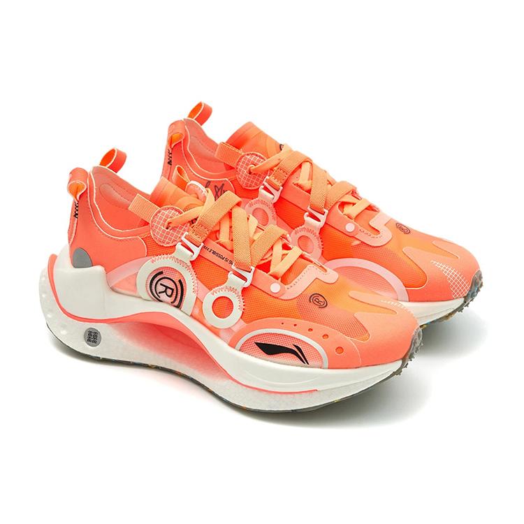 Li Ning Текстиль, Синтетическая кожа Амортизация Скользкая Устойчивая к истиранию Дышащая Легкая Низкие кроссовки AZGS022-4