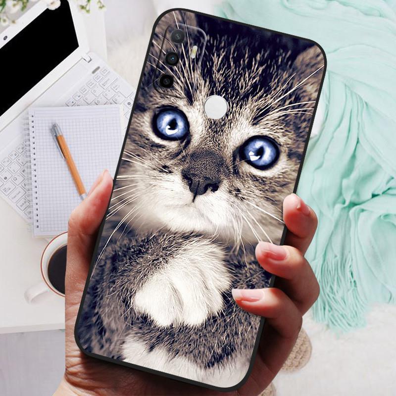 Чехол для OPPO A32 A53 A53S 2020, Чехол для телефона OPPO A15 A15S A35, Силиконовый мягкий задний чехол со львом и волком, Защитный чехол A53 2022