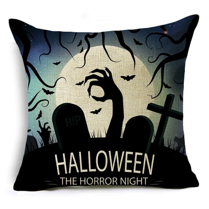 New Halloween Series Pillow Cover Festive Atmosphere Home Sofa Cushion Cover 40*40cm/45*45cm/50*50cm