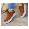 Fashion Platform Loafers Women's Shoes 2024 New Spring Winter Flats Sport Casual Suede Sneakers Lace Up Plus Size Oxford Mujer Zapatos
