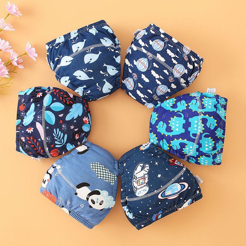 5PC Baby Cotton Cloth Diaper Training Pants Infant Toilet Training Pants for Boys and Girls Summer Diapers Leak Proof and Waterproof