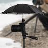 Adjustable Camera Umbrella with Clip Supply Stand Durable Portable Sunshade for Video Smartphone Camping Photography Traveling