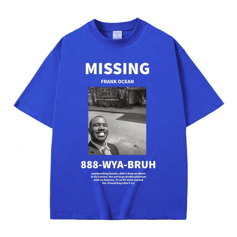 Футболки с графикой рэпера Фрэнка Миссинга, океанические хип-хоп футболки, модная футболка блонд, мужская повседневная футболка, мужская оверсайз уличная одежда