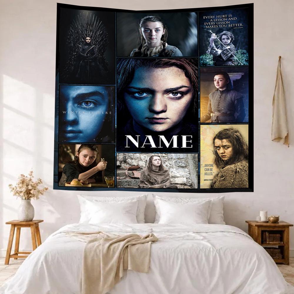 Like Warner Bros Movies Custom Your Name Wall Decor Tapestry Art For Pet Memorial Birthdaywedding Party Backdrop Family Gift