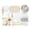 Ongwan Kids Kitchen Role Play Set Toy, Wooden Pretend Cooking Food Set, Educational Gift for Kids and Girls